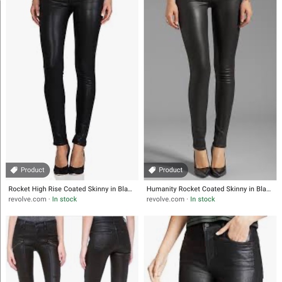 Citizens of Humanity Rocket Leatherette Jeans - Picture 1 of 7